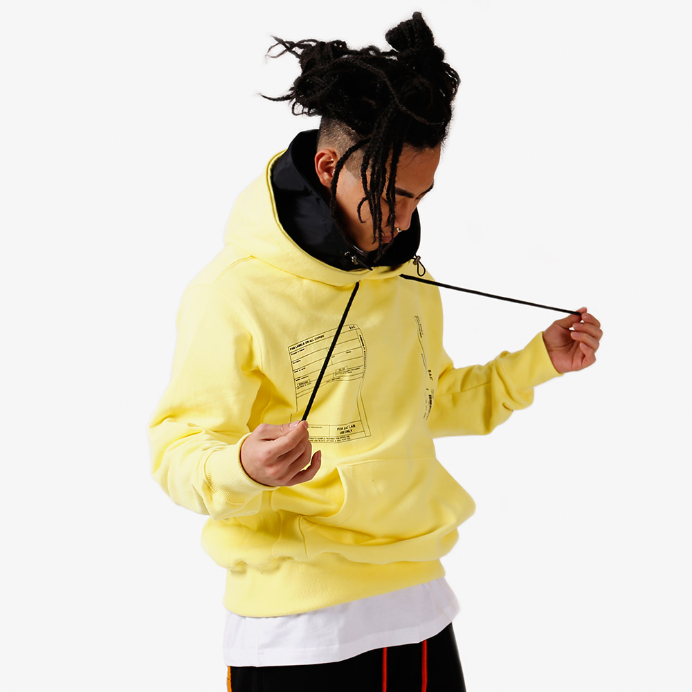 LAYER HOOD PULLOVER YELLOW